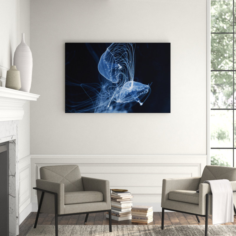 Jelly Fish Parade One Print, 40" H x 60" W x 1.5" D
