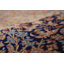 Tapis bleu en soie 3 x 5