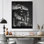 Monochromes gris Power Plant Towers - Power Plants Wall Art Living Room