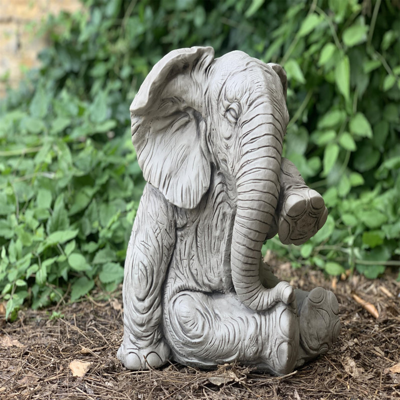 Elephant Concrete / Cement Garden Statue