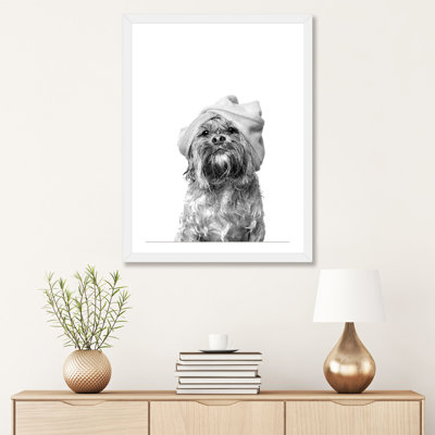 «Wet Dog, Joey, Black and White» par Sophie Gamand - reproduction de photo