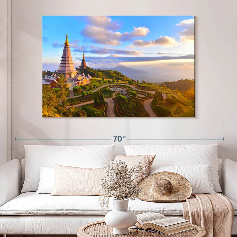 Adella Chiang Mai Temple, 34" H x 51" W