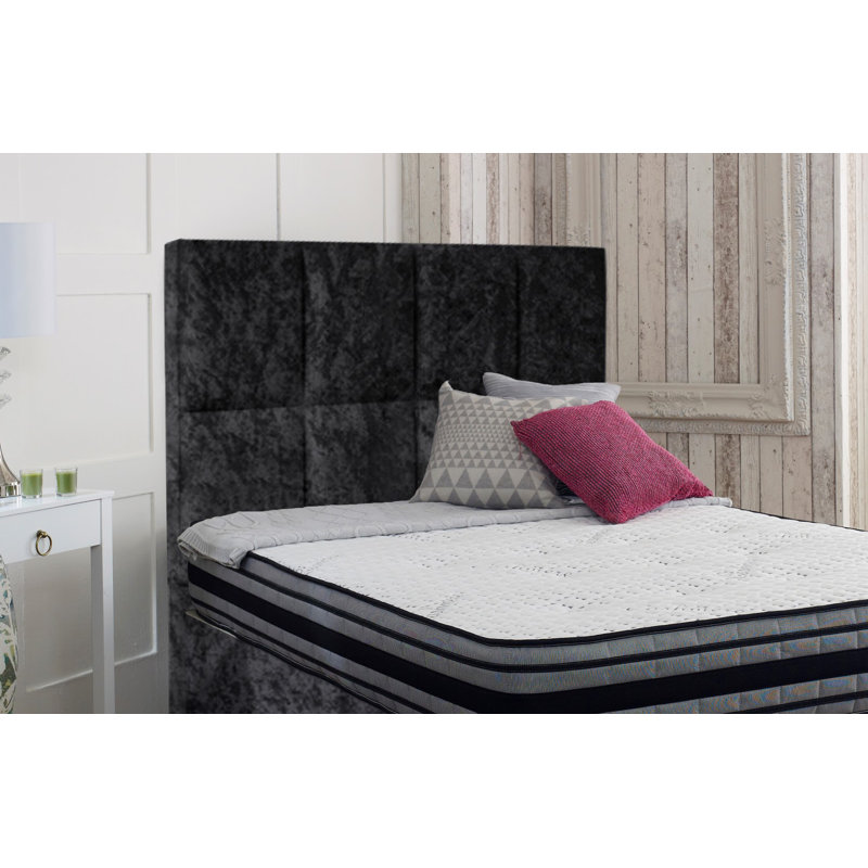 Arguello Upholstered Headboard, Black, Kingsize (5')