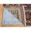 Tapis unique noué à la main style Mahal des années 1910 de 10 pi 10 po x 13 pi 8 po rouge Debborah