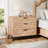 3 Drawers Nightstand , 31" Large Wooden Bed Side Table-706331074