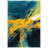 Robidoux Abstract Teal/Yellow Area Rug-402162409