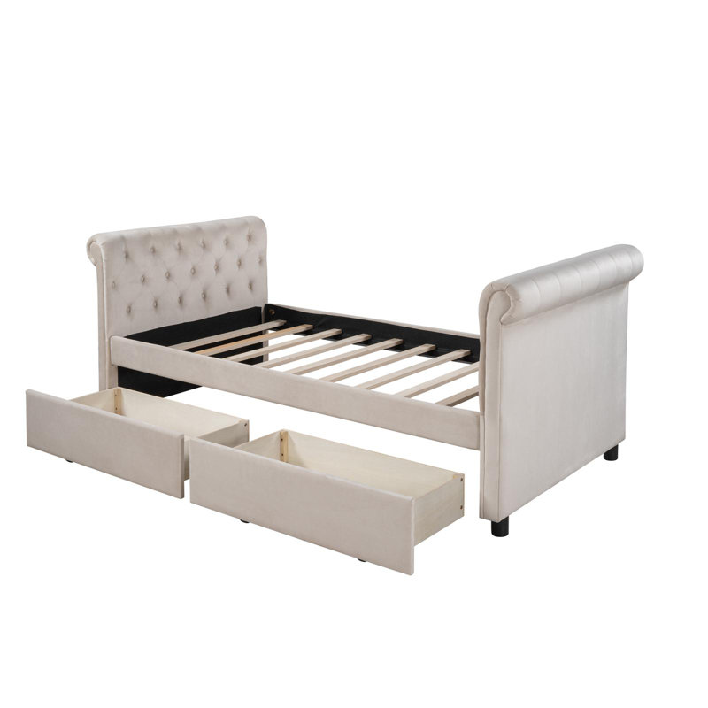 Lit de jour Queribus, Beige