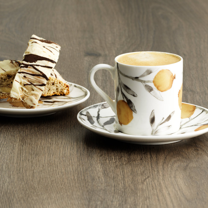 Pomegranate Demitasse Set