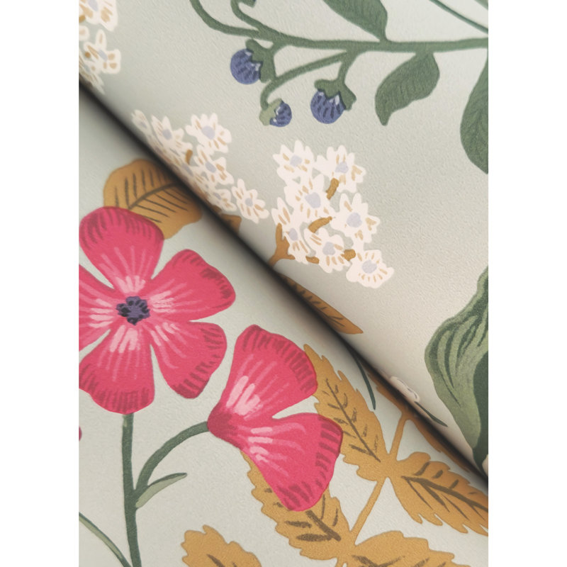 Papier peint adhésif Sweetbrier Blush, Vert