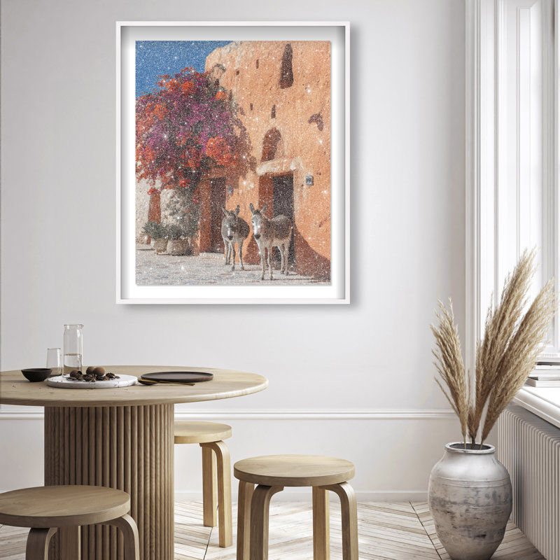 Morning Wait Framed Graphic Art, 31.5"H x 25.5"W, White Shadowbox