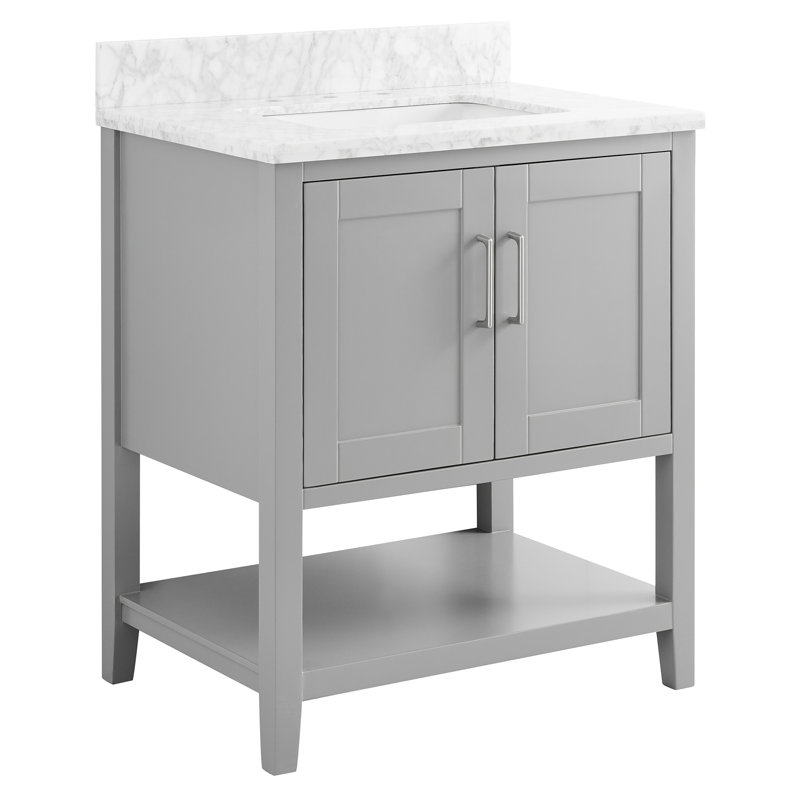 Meuble-lavabo Jegger, Gris