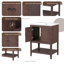 Base de meuble-lavabo 24 po seulement, structure en bois massif, armoire de rangement avec portes et tablette ouverte-101825131