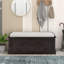 Banc de rangement avec 4 portes et tablettes réglables pour le salon, le vestibule-1664688561