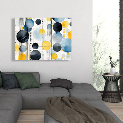 Oceanic Bubbles - Minimalist Canvas for Bedroom Decor