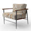 Brilon - Chaise rembourrée avec accoudoirs abstraits Botanicals-596587172