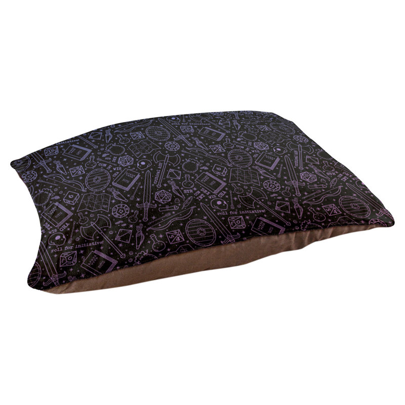 Coussin Byrge, Très grand (l 52 po x P 42 po x H 17 po), Noir / gris