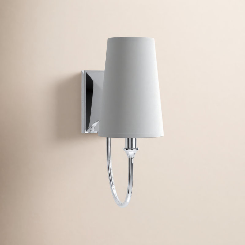 Applique murale articulée à 1 lumière Alata, Nickel poli
