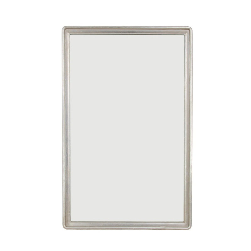 Lana Flat Wall Mirror, Antiquated Silver