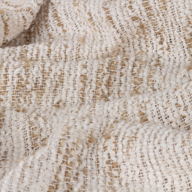 Heath Hand Woven Throw Blanket, Natural