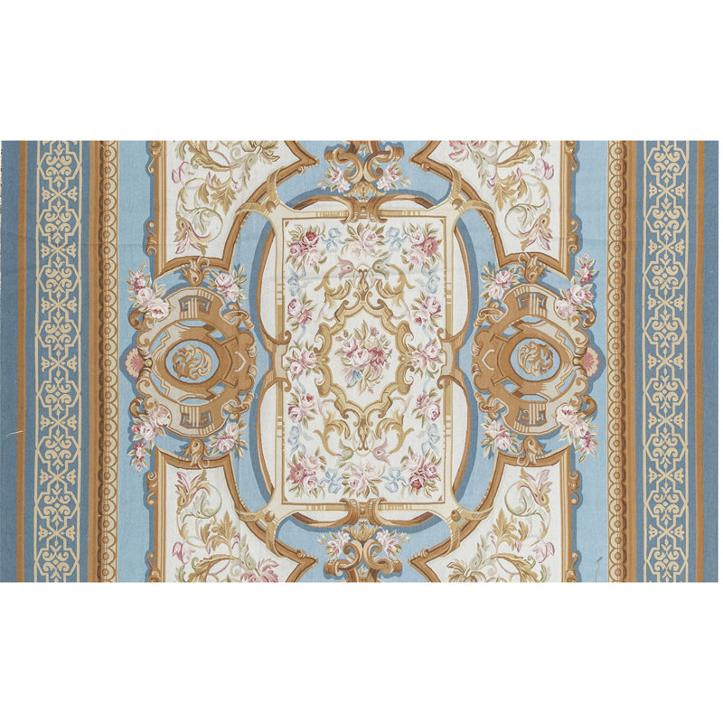 Hand-Knotted High-Quality Blue Area Rug