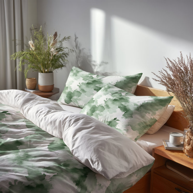 Ensemble de literie 3 pièces Boho - Ensemble de housse de couette et coussin décoratif