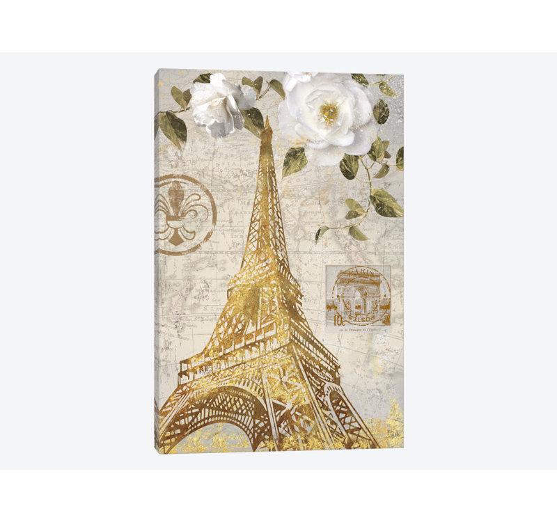 Le Jardin Eiffel, impression sur toile tendue, H 40 po x l 26 po x P 1,5 po, Toile tendue, Pas de tapis