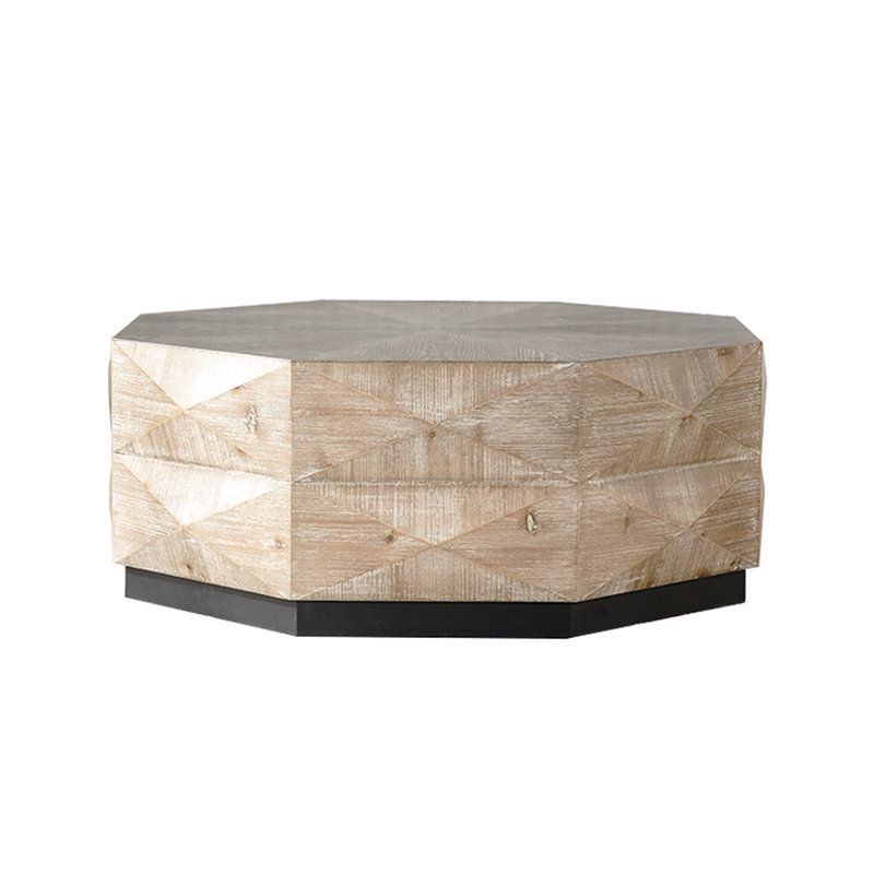 Rustic Coffee Table, 50.71 Lb In Package, Retro Relief, Ideal For Small Living Room And Apartment 38" Solid Wood Clear Stable Low - Maintenance,