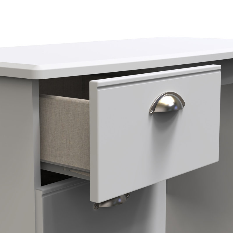 Fully Assembled Murier Dressing Table, Grey Matt