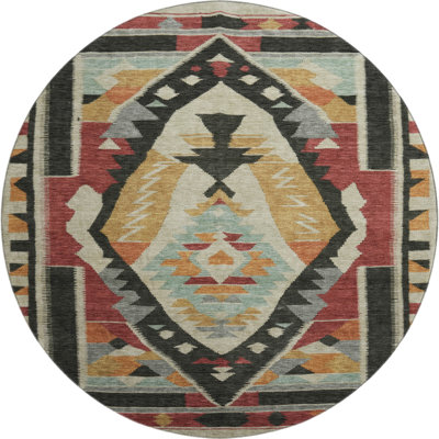 Premium Machine Washable Tara AMF1916 Tribal Rug