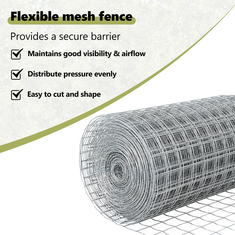 Vidaxl Fence With Posts Steel, Silver, 80cm H x 1000cm W x 2.7cm D