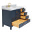Cambridge Single Bathroom Vanity with Carrara Marble Top-88398655