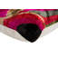Coussin en velours abstrait