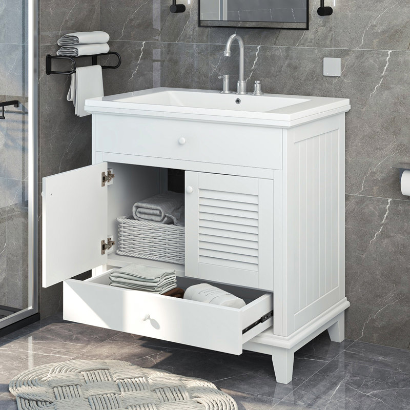 Meuble-lavabo moderne avec lavabo et tiroirs Modern