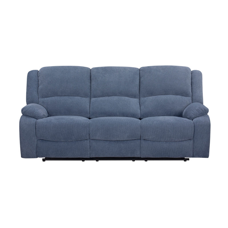 Canapé inclinable manuel Roundhill Furniture Blitz, Bleu
