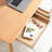 Solid Wood Computer Desk - 47'' Large Size Office Desk With 2 Drawers, Modern Simple Style PC Table With Gap Design For Home Office, Work, Student, Study, Makeup Workstation (Beech)