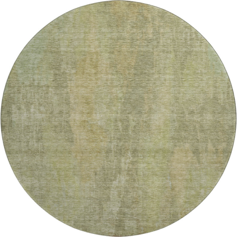 Tapis abstrait lavable à la machine Premium AMF1648, Rond 8 pi