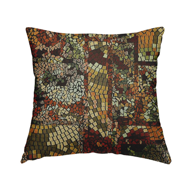 Uhrichsville Abstract Rectangular Cushion, Brown