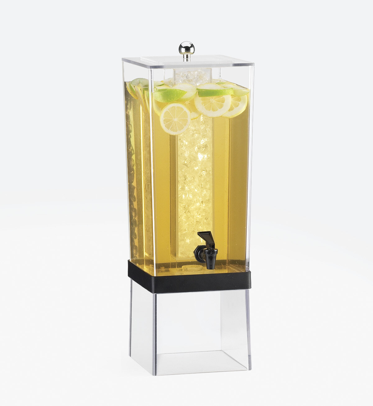 Cal-Mil 3 gal Square Glass Infusion Beverage Dispenser