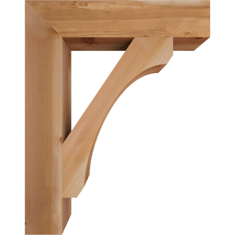 Support en bois rustique Legacy Block, Cèdre rouge, Lisse, H 38 po x l 5,5 po x P 30 po