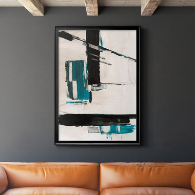 «Geometric Notes II», reproduction encadrée de qualité supérieure - prête à être accrochée