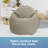Classic Bean Bag Chair with Polystyrene Beads Cotton Durable Cover Soft Beanbags for Teens and Kids-1644362406