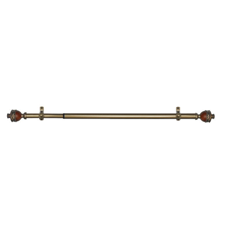 Tringle à rideaux simple réglable 0,75 po Ellzey, 48 po à l 86 po