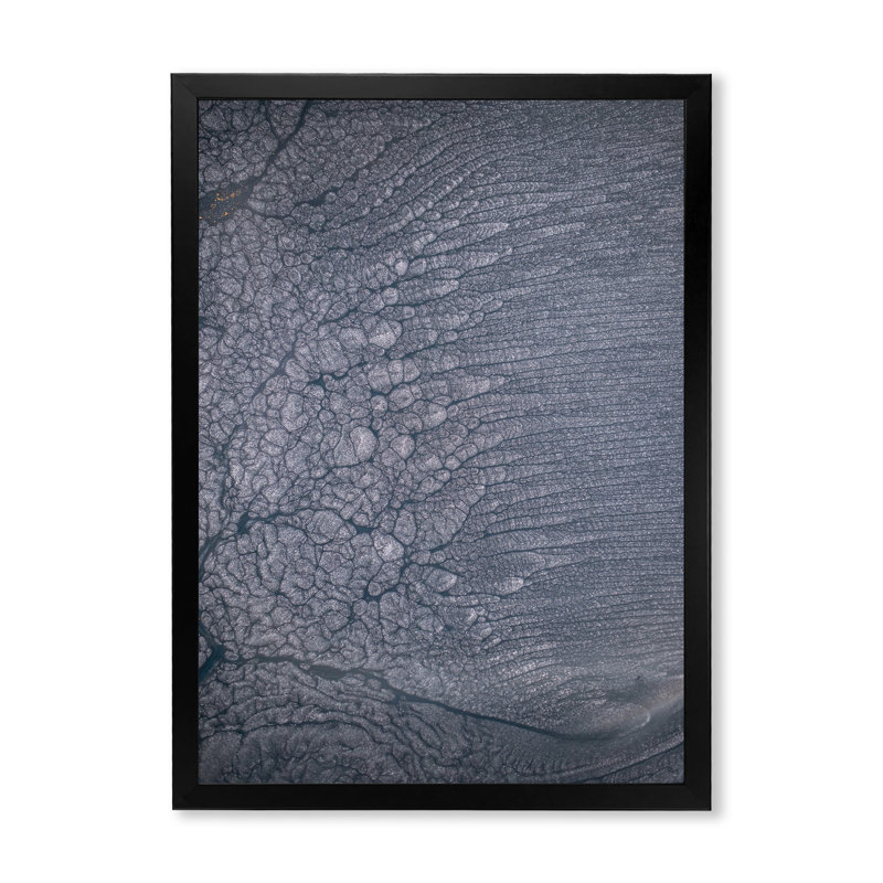 Art mural moderne sur toile luxueux gris fluo X, Cadre noir, H 12 po x l 20 po x P 1 po