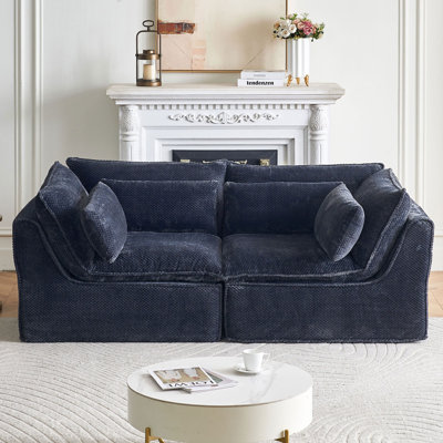 78.7'' W 2-Piece Modular Cloud Sectional Sofa