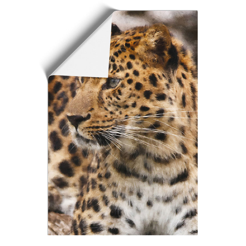 Leopard Painting - Frameless Print, 30cm H x 21cm W x 0.1cm D