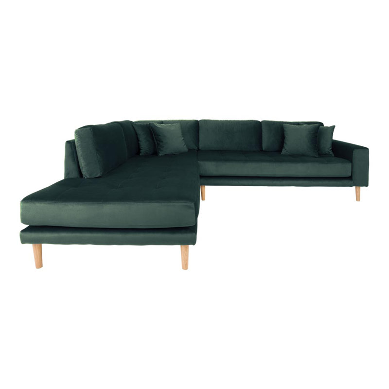 Eguntola 4 Seater Corner Sectional, Green, Right Hand Facing