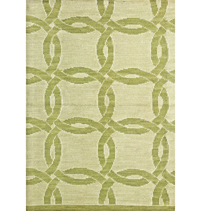 Tapis unique vert clair / vert foncé de 9 pi x 12 pi