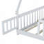 Lit double, plancher en bois d'hévéa en forme de tente, avec garde-corps, lattes et porte-1418426320-1418426321