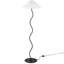 Lampe sur pied Wave Squiggle en noir