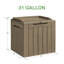 Boîte de rangement verrouillable en résine Furmax 31 gallons (ensemble de 2)-92953500